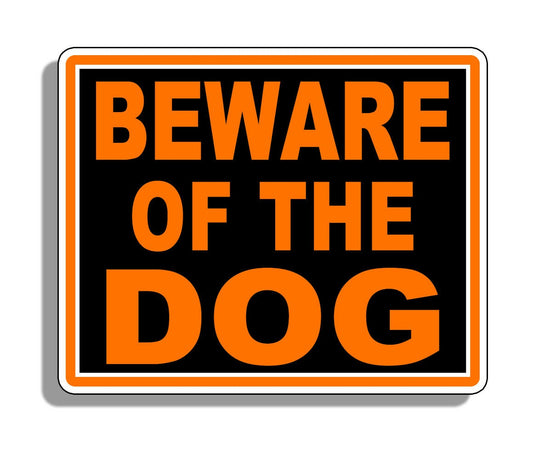 Beware of Dog Warning Sticker Caution Pet K9 Decal Animal Security Fence Wall