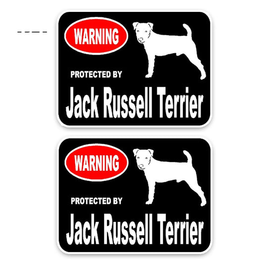 15*11.4CM 2X Jack Russell Terrier Dog PVC Car High Quality Sticker Decoration Graphic