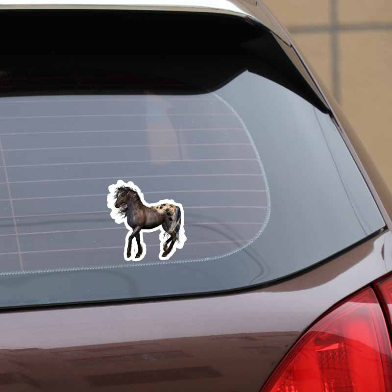 12CM*13.5CM Personalized Animal Horse PVC Nice Quality Car Sticker Decal