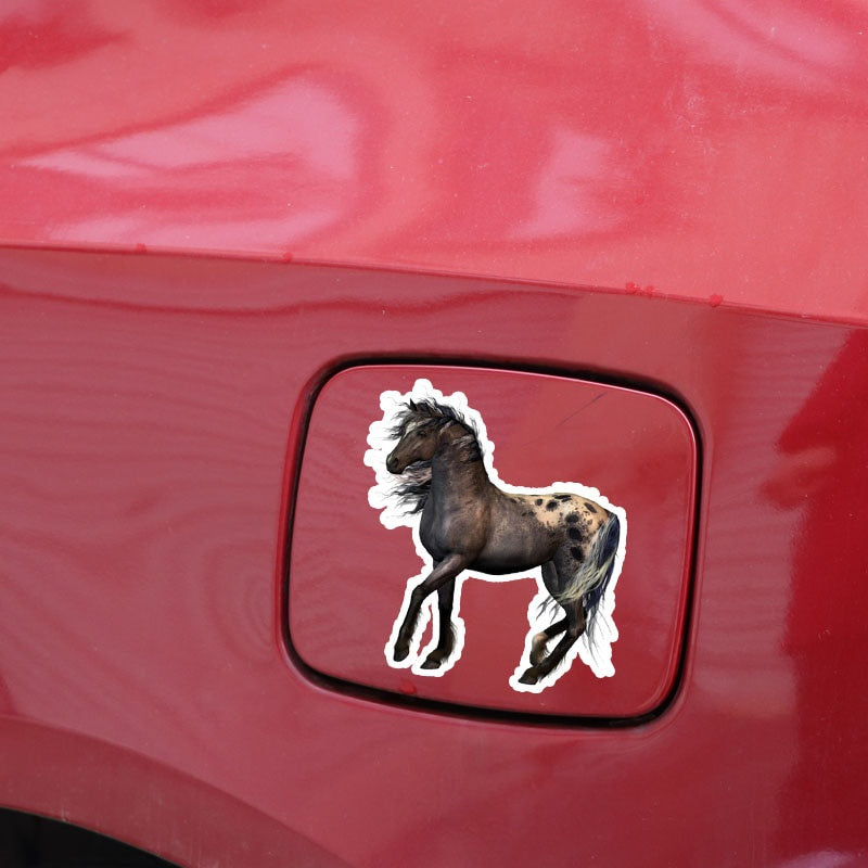12CM*13.5CM Personalized Animal Horse PVC Nice Quality Car Sticker Decal