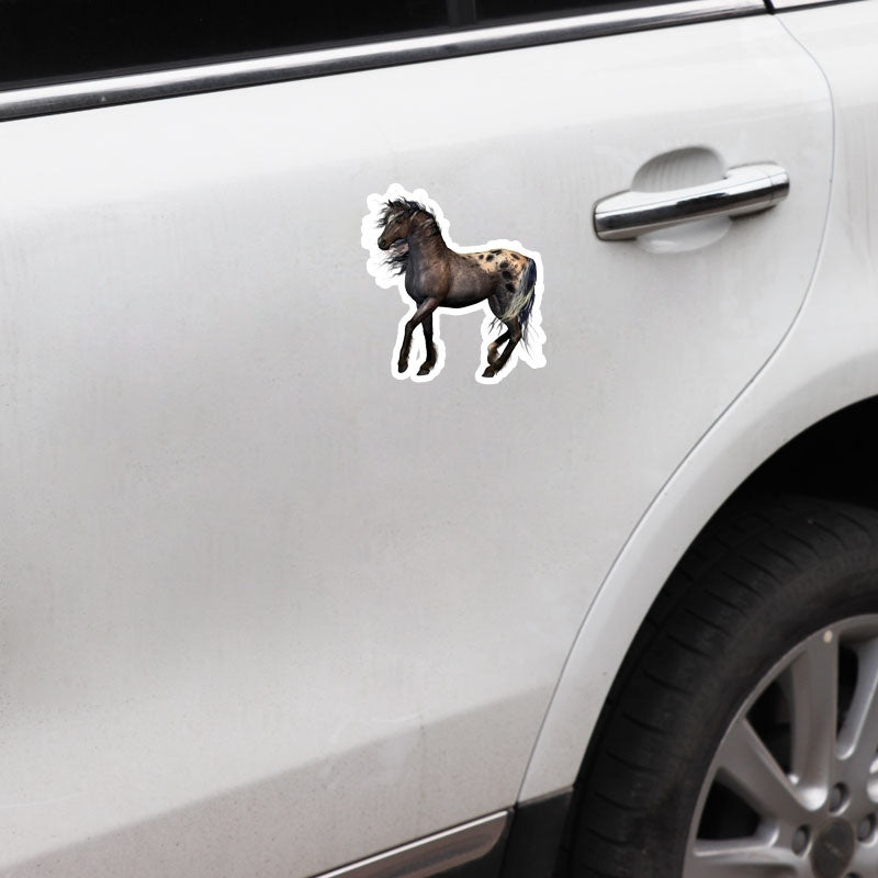 12CM*13.5CM Personalized Animal Horse PVC Nice Quality Car Sticker Decal