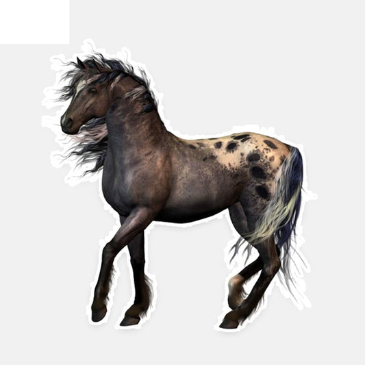 12CM*13.5CM Personalized Animal Horse PVC Nice Quality Car Sticker Decal