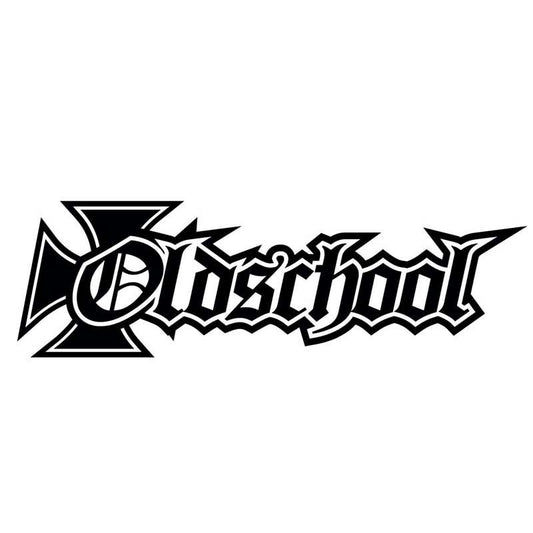 15.2CM*4.7CM OLD SCHOOL Vinyl Decal Tuning Hardcore Car Sticker Black Silver C10-01086
