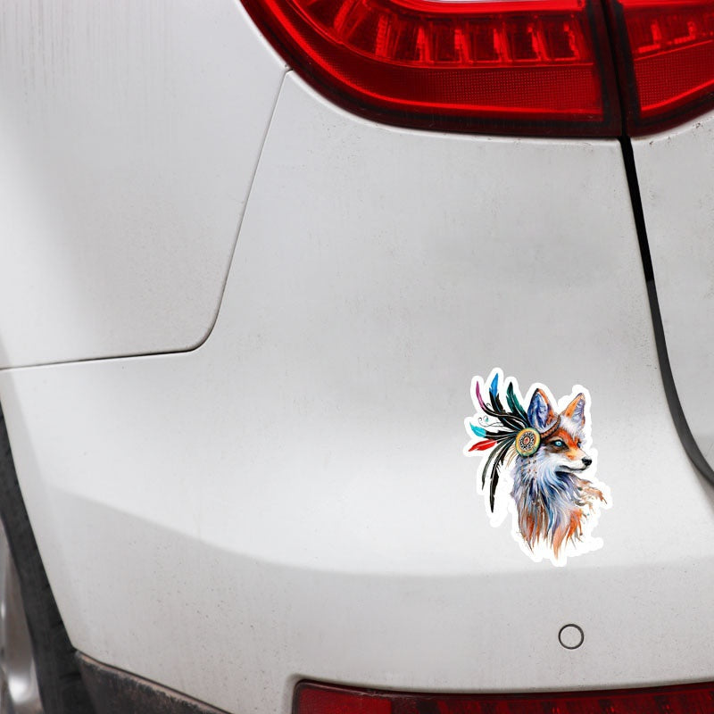 11.8CM*16CM Beautiful Fox Animal Car-styling Car Sticker Decoration Decal PVC