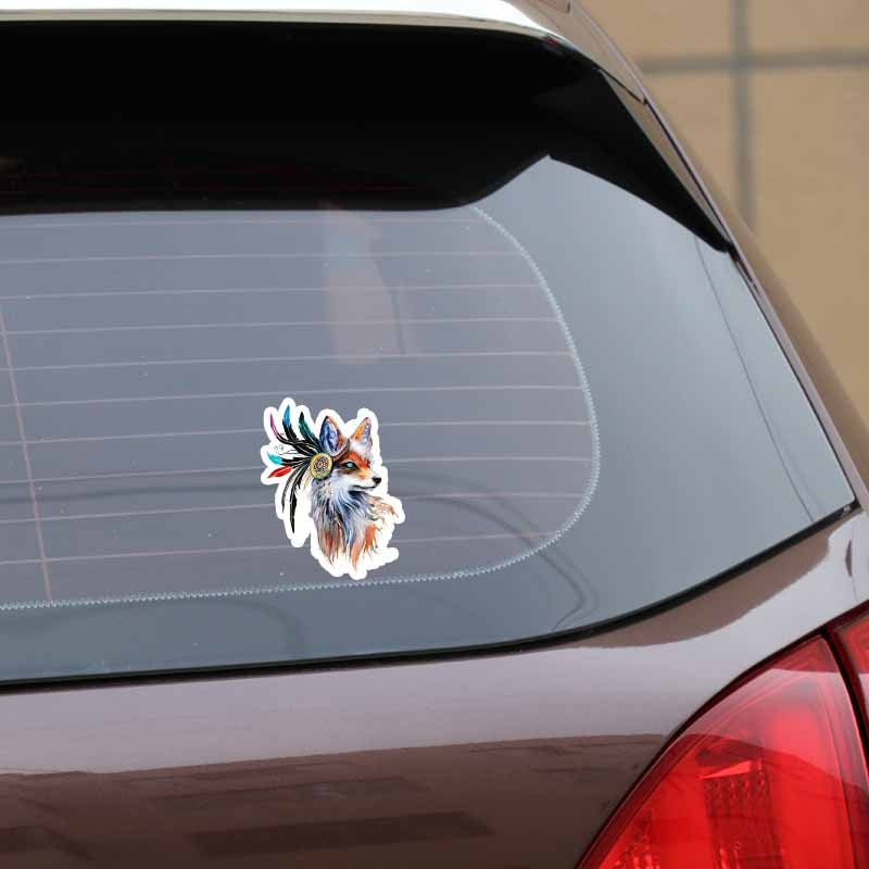 11.8CM*16CM Beautiful Fox Animal Car-styling Car Sticker Decoration Decal PVC
