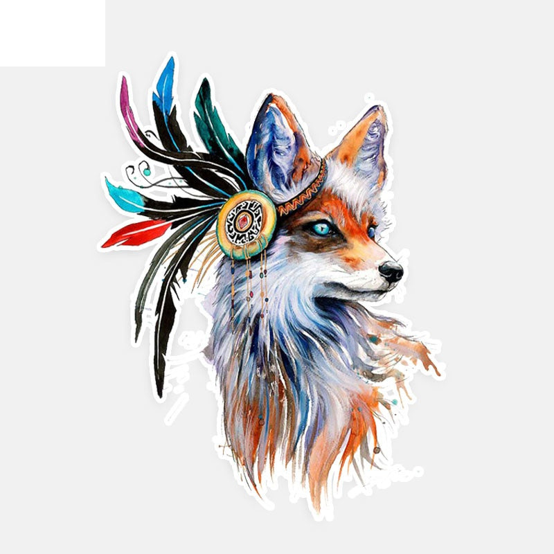 11.8CM*16CM Beautiful Fox Animal Car-styling Car Sticker Decoration Decal PVC