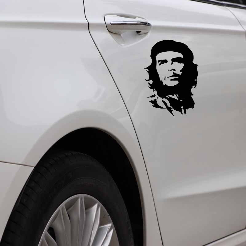 11CM*14.8CM Serious Celebrity Che Guevara Car Vinyl Decal Decorate Sticker Black/Silver C27-0110