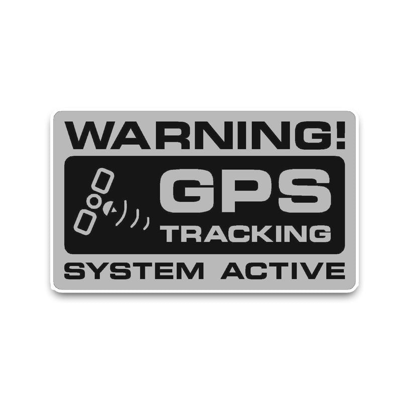 12.2*8CM Noticeable Warning GPS Tracking System Active Decals PVC Car Sticker
