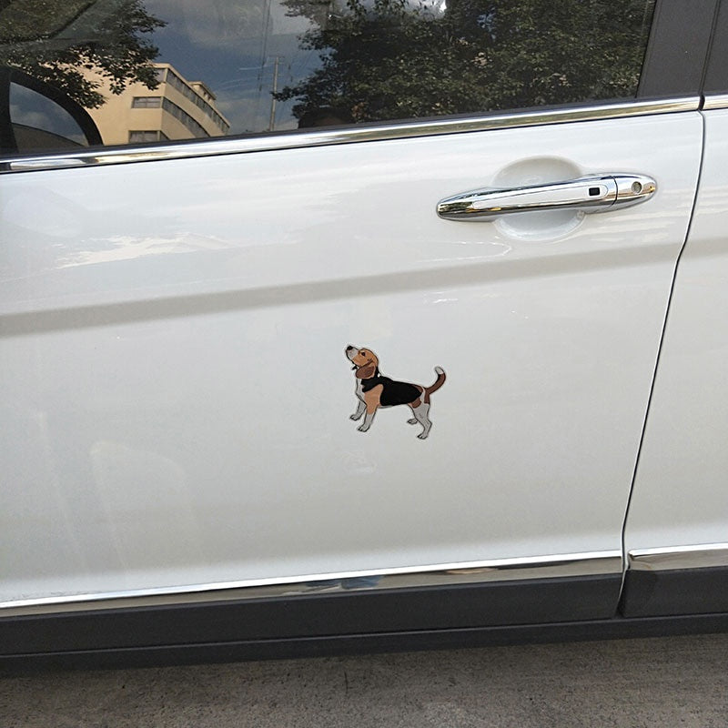 13.5*12CM Beagle Dog PVC Car Decoration Car Sticker Decals