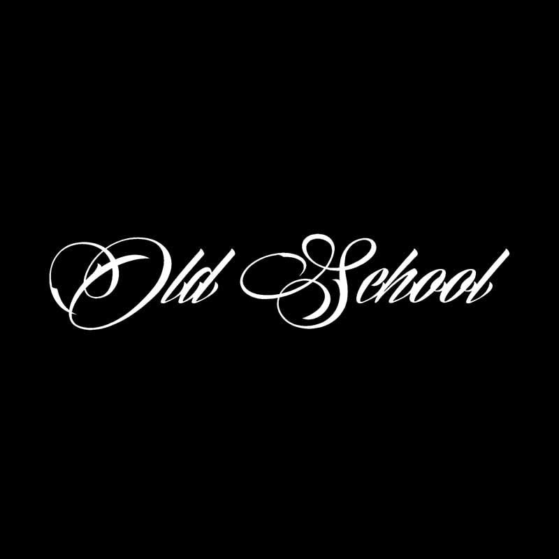 14.6CM*3.1CM Old School Personaily Vinyl Decal Decorate Car Sticker Black Silver C10-01102