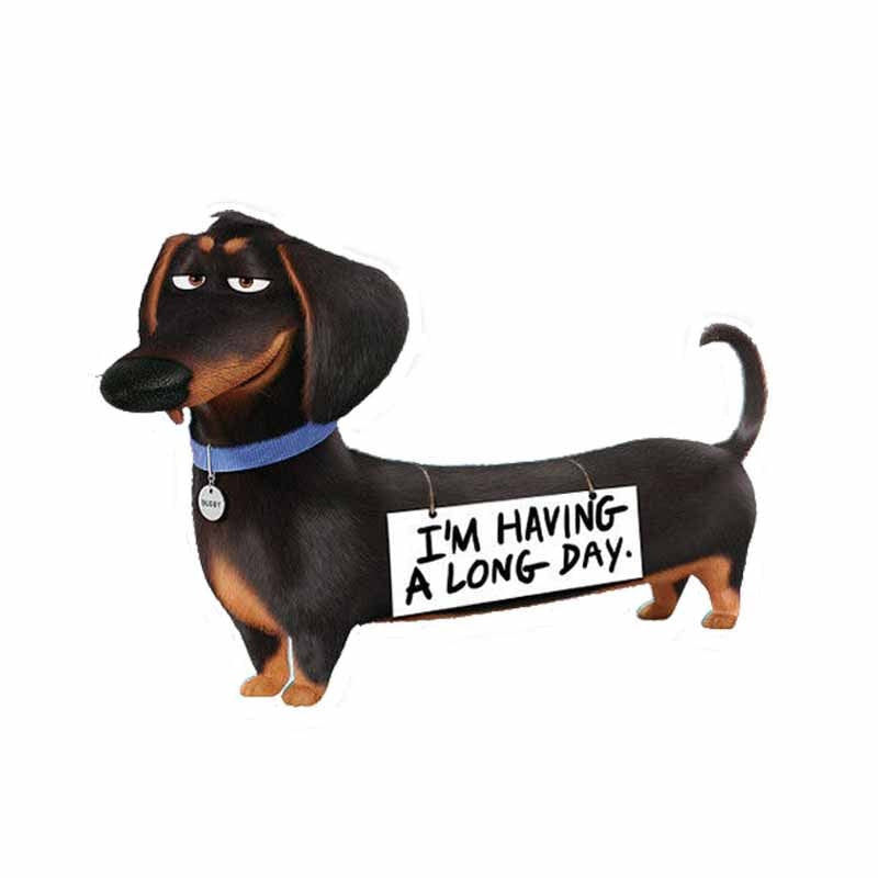 15*11CM The Ssecret Llife Of A Pet Dog PVC High Quality Car Sticker Decoration