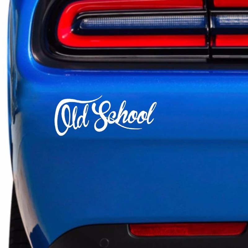 15.2CM*6.1CM Old School Vinyl Decal  Truck Funny Classic Car Sticker Black/Silver C10-01079