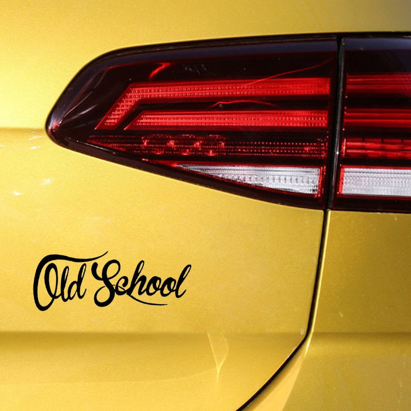 15.2CM*6.1CM Old School Vinyl Decal  Truck Funny Classic Car Sticker Black/Silver C10-01079