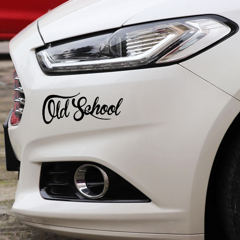 15.2CM*6.1CM Old School Vinyl Decal  Truck Funny Classic Car Sticker Black/Silver C10-01079