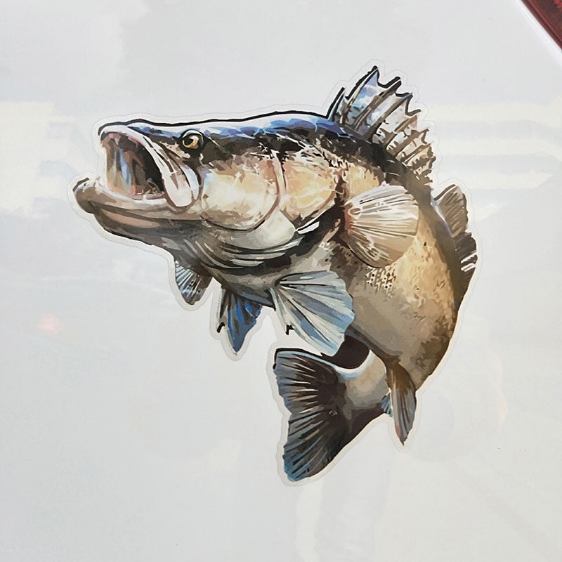 14CM*14.7CM Personality Animal Fish PVC Car Styling Car Sticker Decal