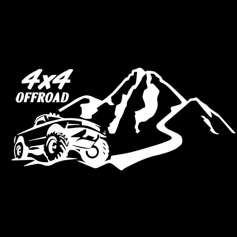 8CM*17.5CM Brave And Handsome Off-Road Car Stickers Fashion Vinyl Decals Black/Silver C30-0429