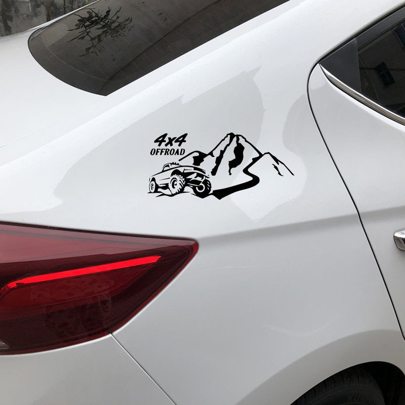 8CM*17.5CM Brave And Handsome Off-Road Car Stickers Fashion Vinyl Decals Black/Silver C30-0429
