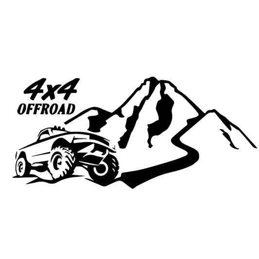 8CM*17.5CM Brave And Handsome Off-Road Car Stickers Fashion Vinyl Decals Black/Silver C30-0429