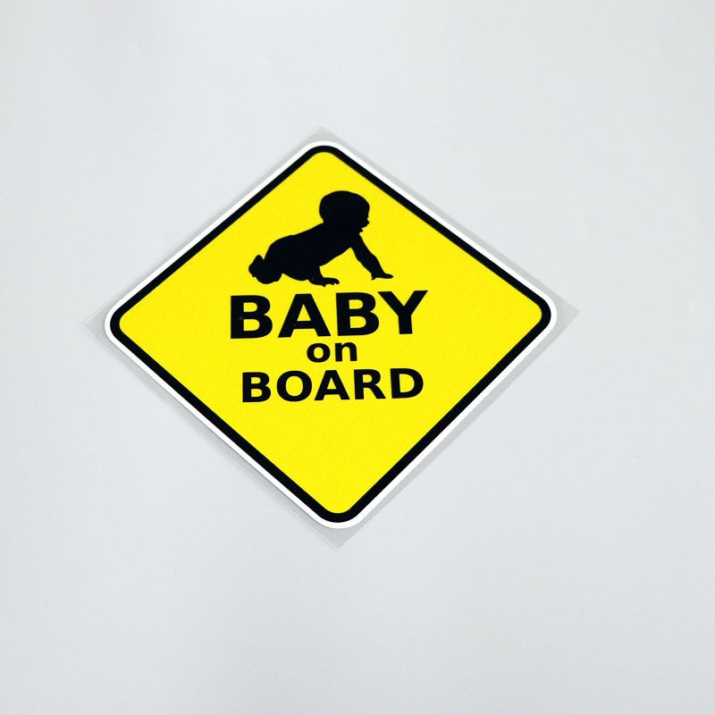 16CM*16CM Cute BABY ON BOARD Waterproof Decal And Car Sticker Motorcycle Car-styling