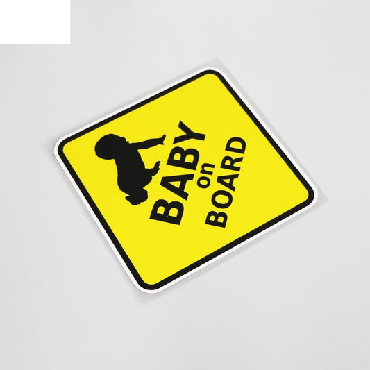 16CM*16CM Cute BABY ON BOARD Waterproof Decal And Car Sticker Motorcycle Car-styling