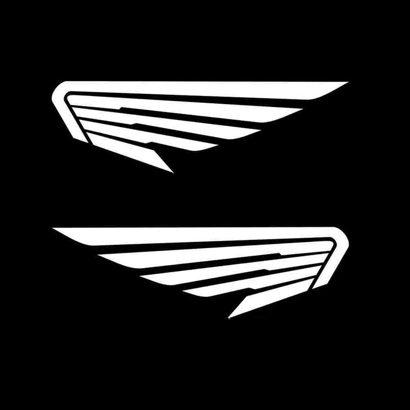 20X6.4CM 2X Car Angel Wings Birds Feather (1 Right & 1 Left) Fashion Vinyl Car Stickers S6-2593