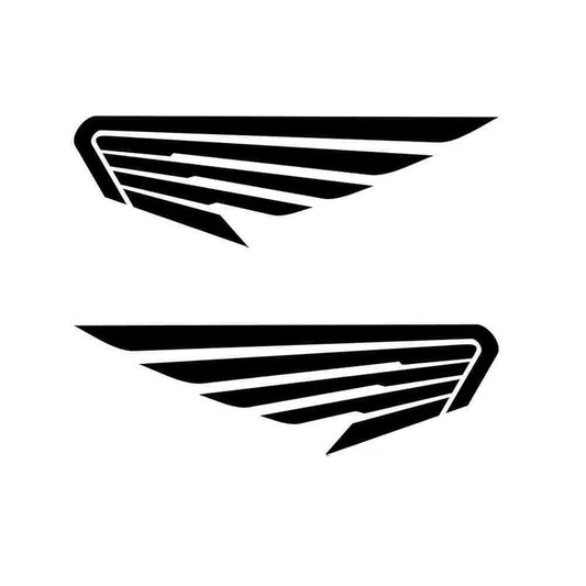 20X6.4CM 2X Car Angel Wings Birds Feather (1 Right & 1 Left) Fashion Vinyl Car Stickers S6-2593