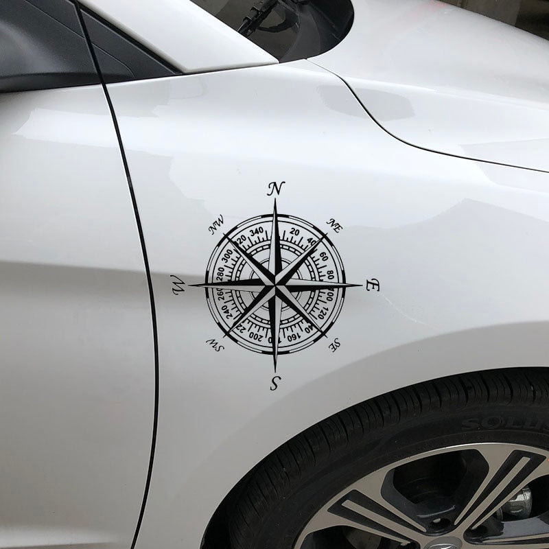 20cm*20cm NSWE Compass Nautical Navigate Vinyl Car-styling Decal Motorcycle Car Sticker S6-3504