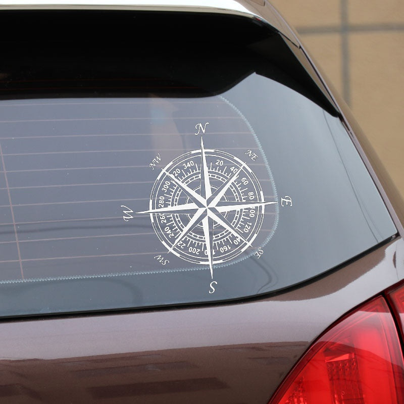 20cm*20cm NSWE Compass Nautical Navigate Vinyl Car-styling Decal Motorcycle Car Sticker S6-3504