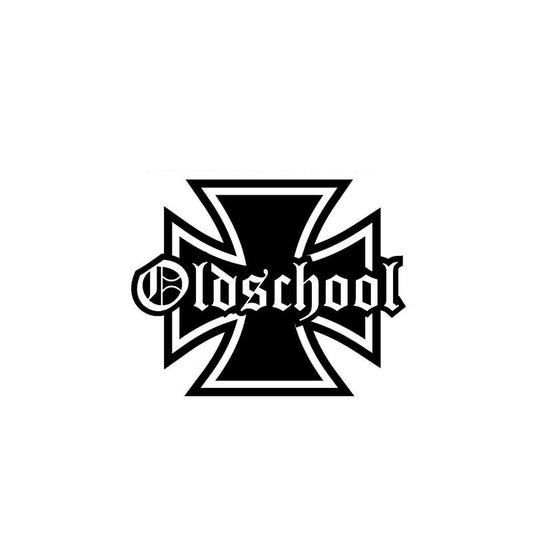 13.8CM*11CM Old School Personality Vinyl Decal Truck Window Car Sticker Black Silver C10-01826