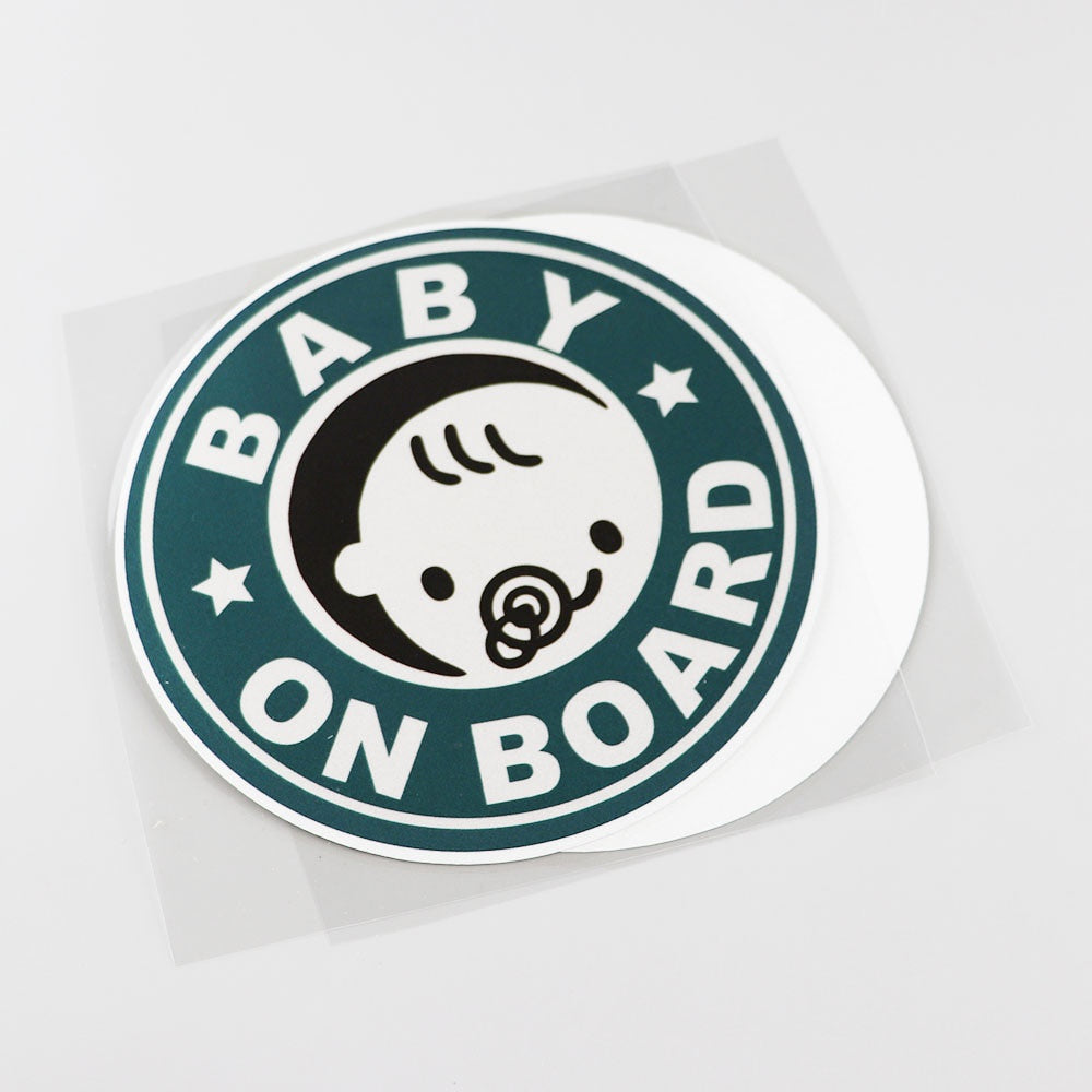 14.6CMX14.6CM Baby ON Board Pvc Decal Bumper Car Sticker