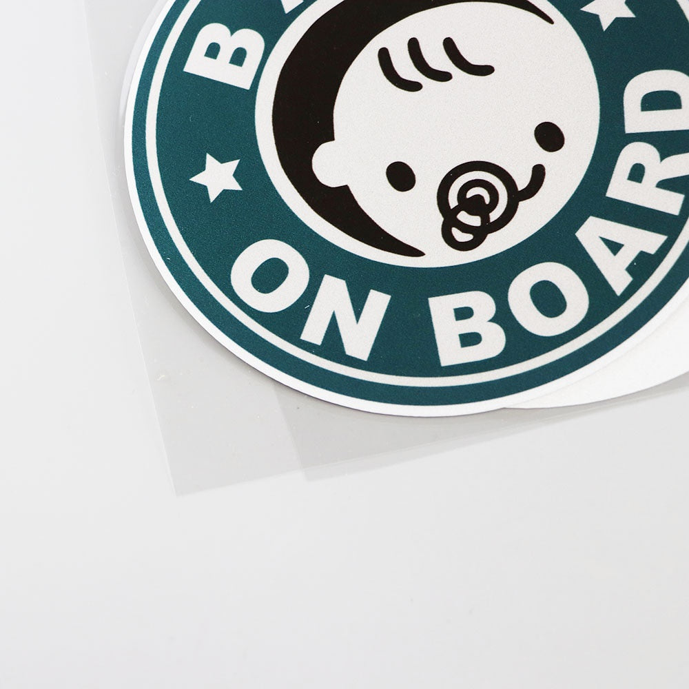14.6CMX14.6CM Baby ON Board Pvc Decal Bumper Car Sticker