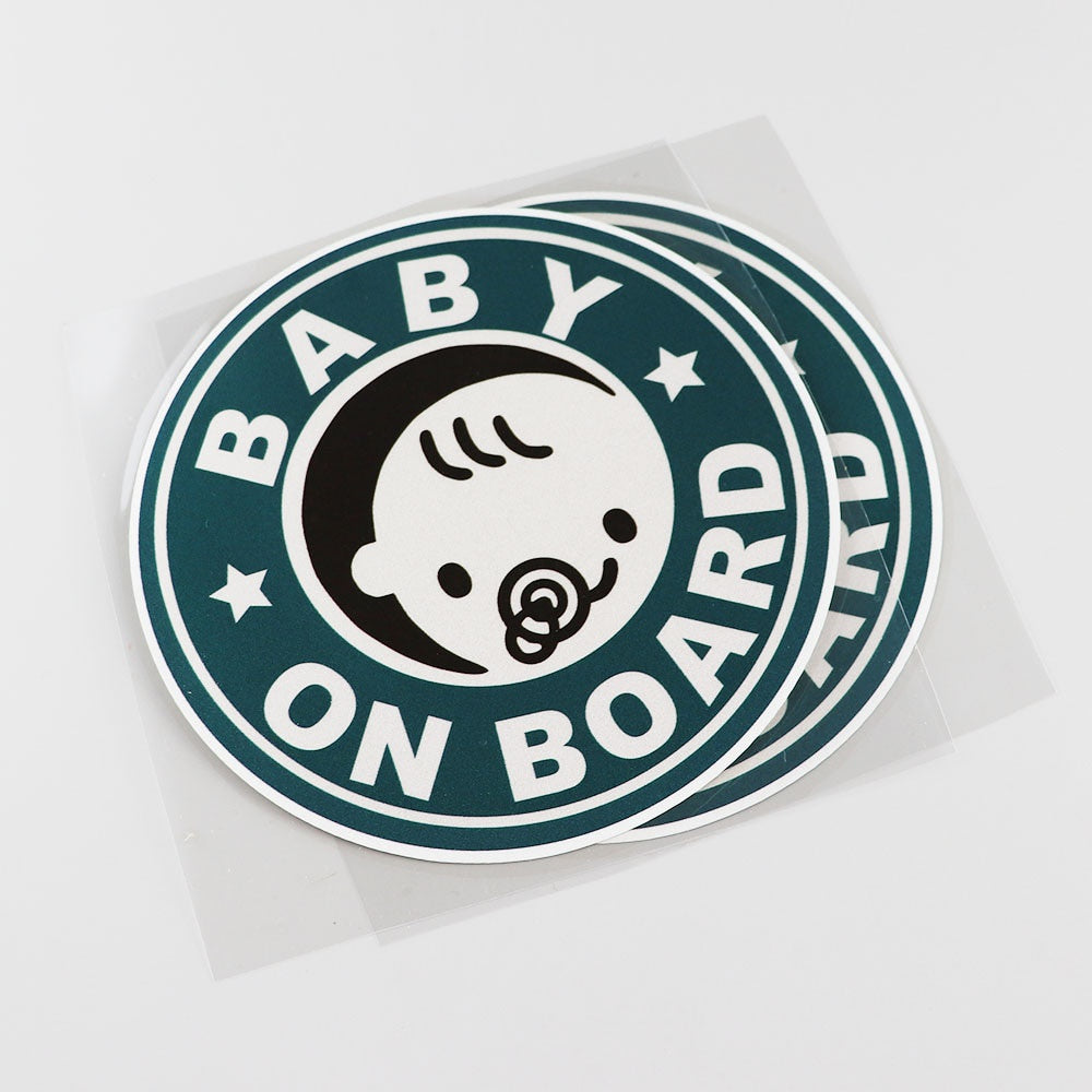 14.6CMX14.6CM Baby ON Board Pvc Decal Bumper Car Sticker