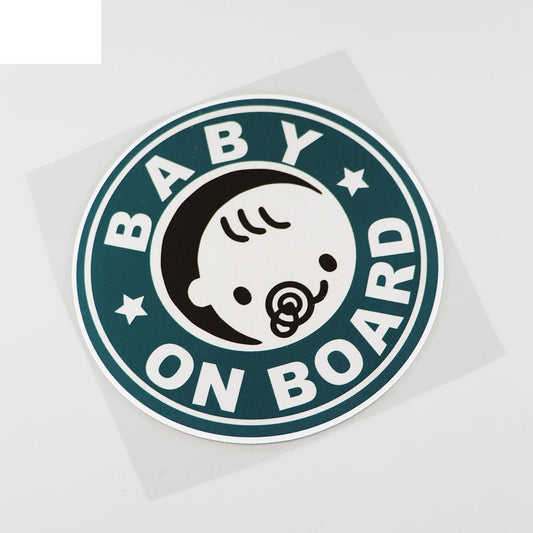 14.6CMX14.6CM Baby ON Board Pvc Decal Bumper Car Sticker