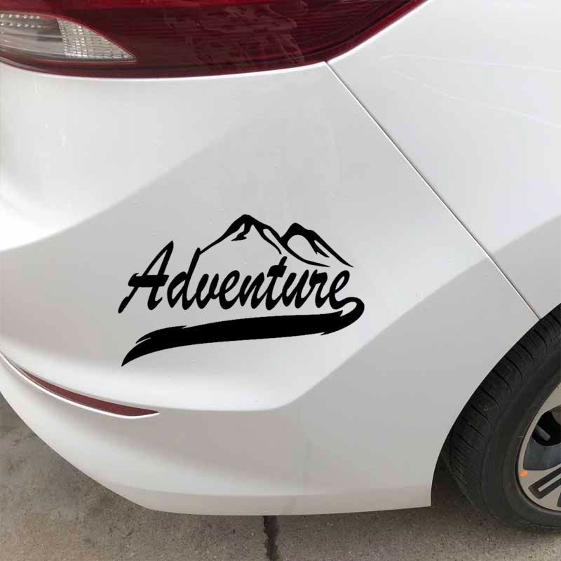 17.7CM*11CM Adventure Camping Hiker Outdoor Sportsman Fashion Car Sticker Motorcycle Vinyl Decal Black/Silver C31-0306