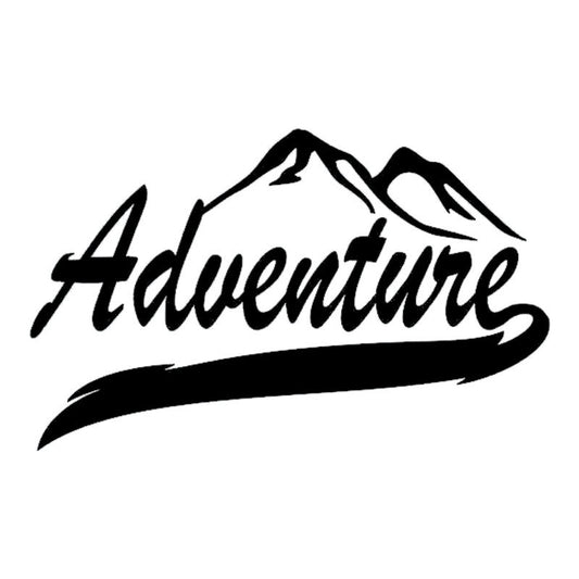 17.7CM*11CM Adventure Camping Hiker Outdoor Sportsman Fashion Car Sticker Motorcycle Vinyl Decal Black/Silver C31-0306