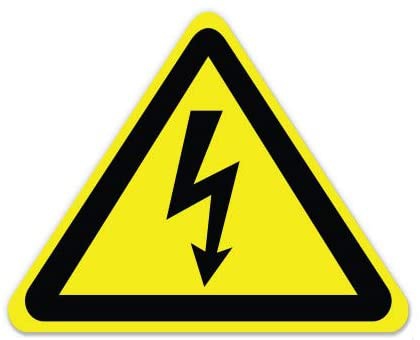 High Voltage Warning Danger Sign Do Not Enter Vinyl Sticker for Car Laptop Phone Helmet Hard Hat - Waterproof Decal