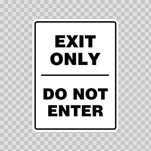Sticker Exit Only Do Not Enter Hobbies Motorbike Vehicle Tablet Lapto