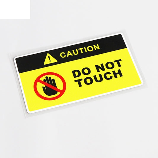13CM*7CM Comical CAUTION DO NOT TOUCH Decal Car Sticker PVC Decoration