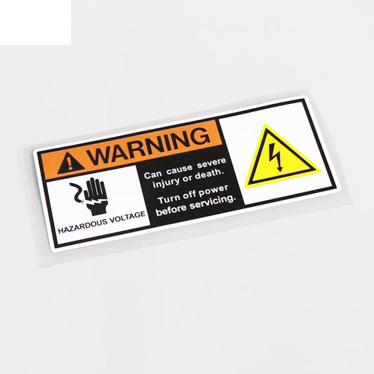 14.7CM*5.8CM WARNING HAZARDOUS VOLTAGE Car Sticker Decal Waterproof PVC