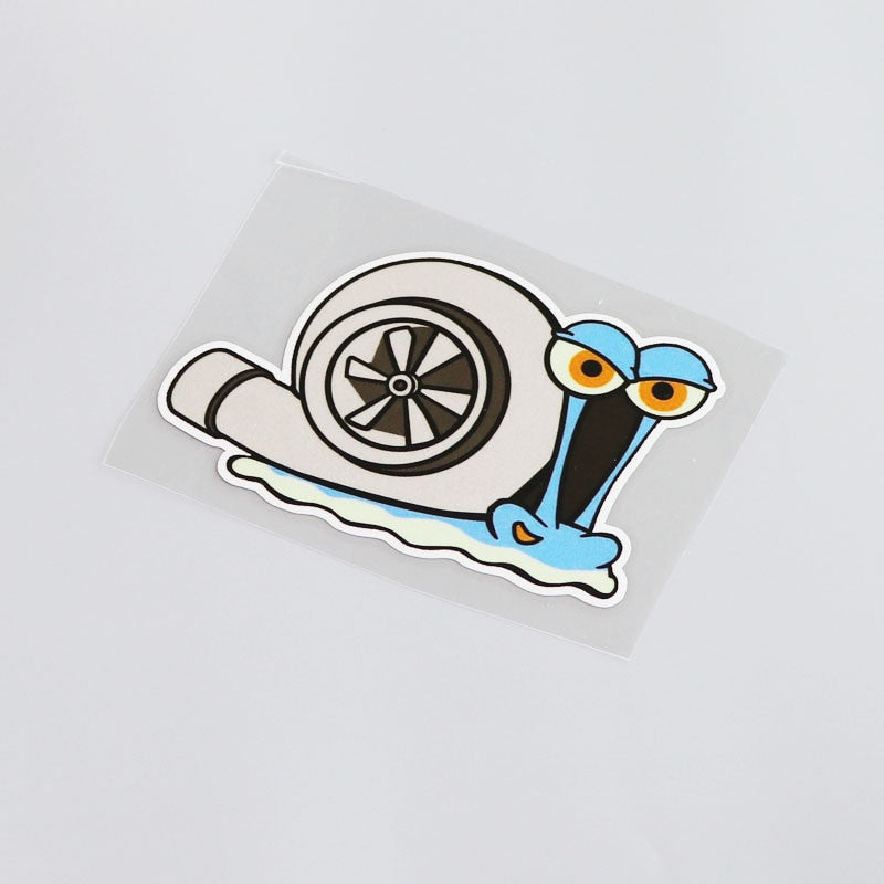 11.8CM*8CM Cartoon Car Styling  Waterproof Funny Animal Snail PVC Car Sticker Decal