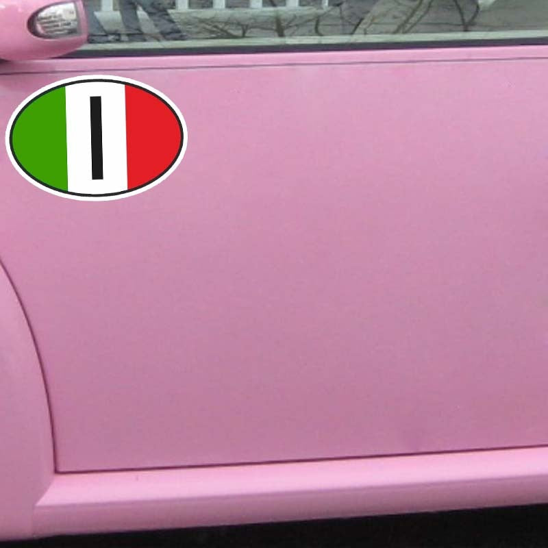 15.1CM*10.1CM Car Accessories Italy Flag Country Code  Car Sticker Decal PVC