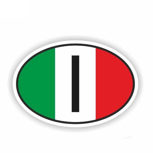 15.1CM*10.1CM Car Accessories Italy Flag Country Code  Car Sticker Decal PVC