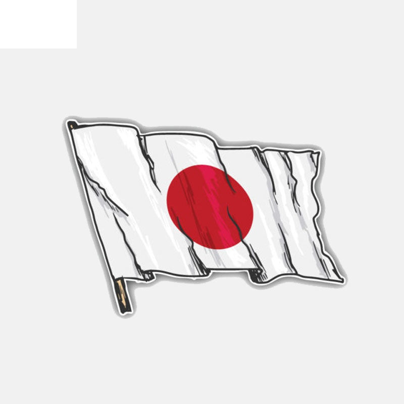 11.7CM*8.2CM Personality Japan Flag Car Sticker Motorcycle Helmet Decal