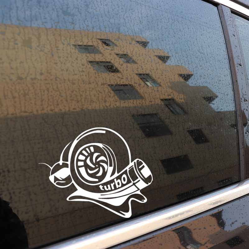 17.8CM*14.1CM Vinyl Decal Funny Car Sticker Turbo Super Snail Black Silver C10-00965