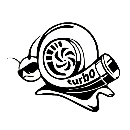 17.8CM*14.1CM Vinyl Decal Funny Car Sticker Turbo Super Snail Black Silver C10-00965