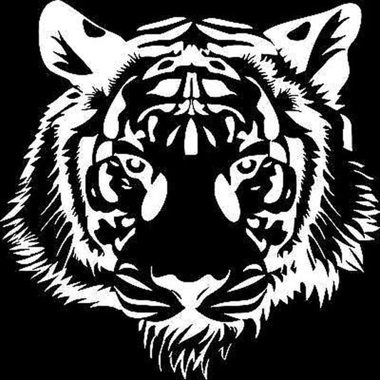 20X20CM POWERFUL TIGER HEAD Motorcycle Vinyl Decal Car Sticker Personality Car-styling S6-2033