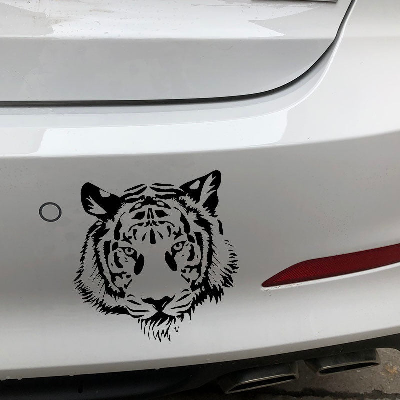 20X20CM POWERFUL TIGER HEAD Motorcycle Vinyl Decal Car Sticker Personality Car-styling S6-2033