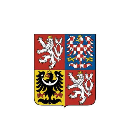 8.4CM*10CM Funny Czech Republic Flag Coat Of Arms Car Sticker PVC Decal