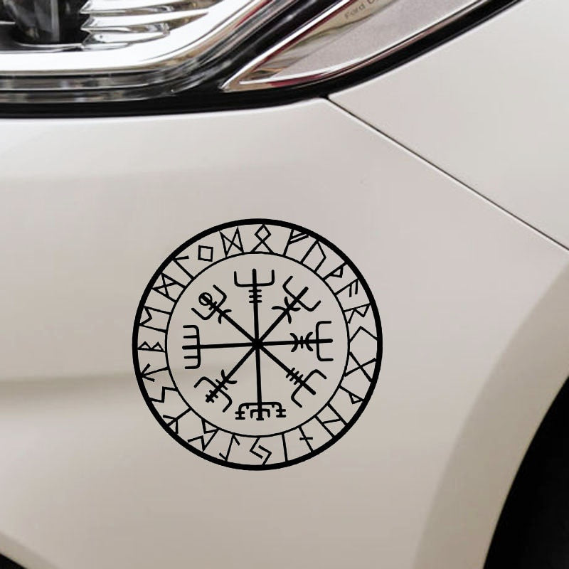 15cm*15cm Originality Compass Rune Vinyl Car-styling Decal Motorcycle Car Sticker S6-3521