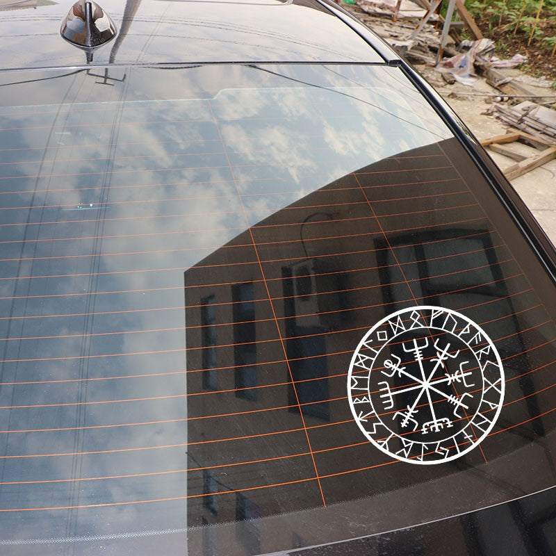 15cm*15cm Originality Compass Rune Vinyl Car-styling Decal Motorcycle Car Sticker S6-3521